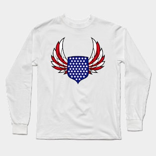 The American wings shield Long Sleeve T-Shirt